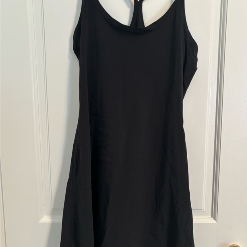Outdoor Voices Black Backless Dress